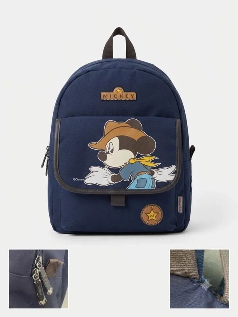 Vintage 90s Disney Cowboy Mickey Mouse Backpack